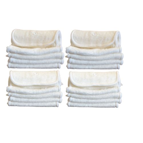 Lot 20 doublures (booster) Bambou - Insert couche lavable nuit